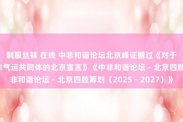 制服丝袜 在线 中非和谐论坛北京峰证据过《对于共筑新时间全天候中非气运共同体的北京宣言》《中非和谐论坛－北京四肢筹划（2025－2027）》